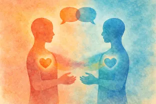 Illustration of emotion recognition and empathy